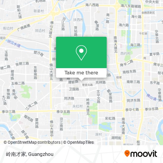 岭南才家 map