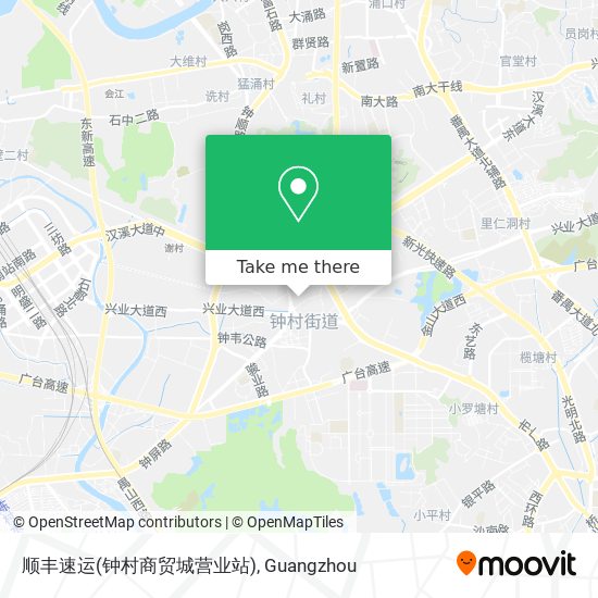 顺丰速运(钟村商贸城营业站) map