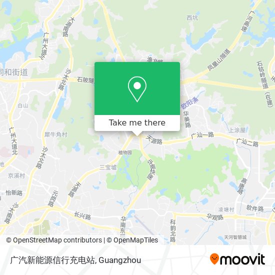 广汽新能源信行充电站 map