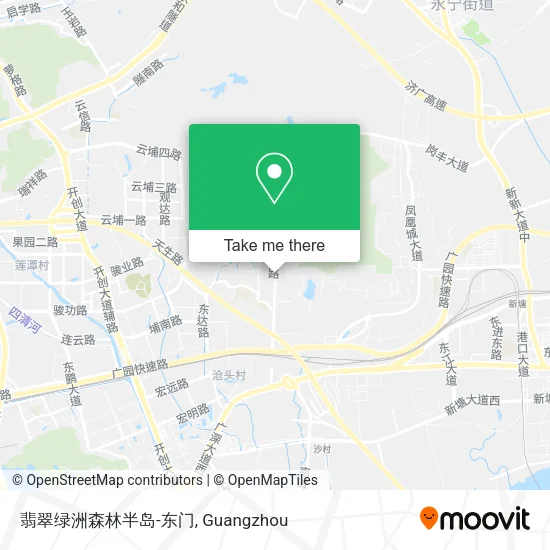 翡翠绿洲森林半岛-东门 map