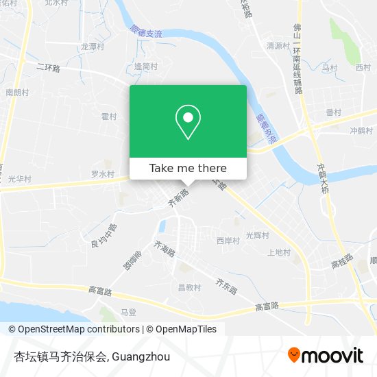 杏坛镇马齐治保会 map