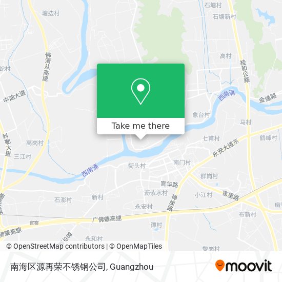 南海区源再荣不锈钢公司 map