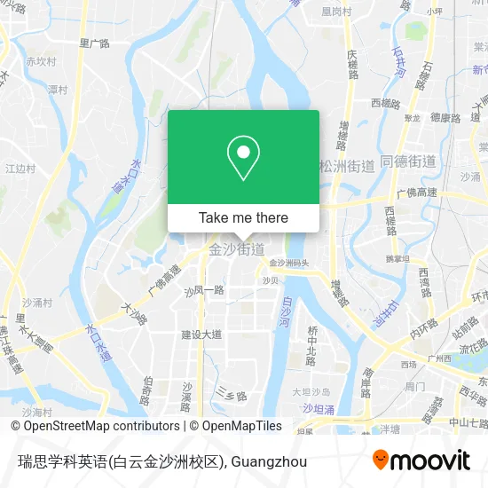 瑞思学科英语(白云金沙洲校区) map