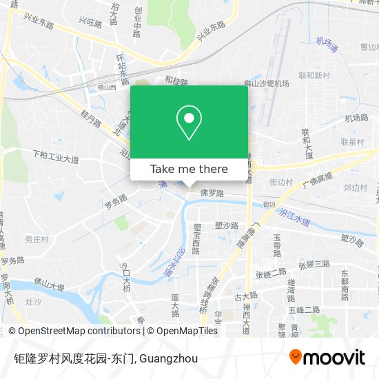 钜隆罗村风度花园-东门 map