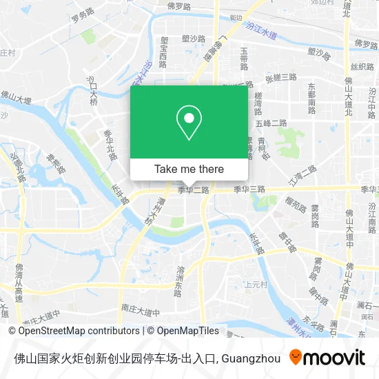 佛山国家火炬创新创业园停车场-出入口 map