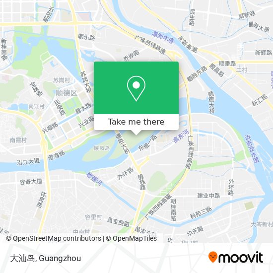 大汕岛 map