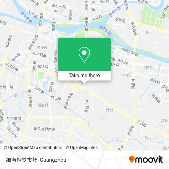 细海钢铁市场 map