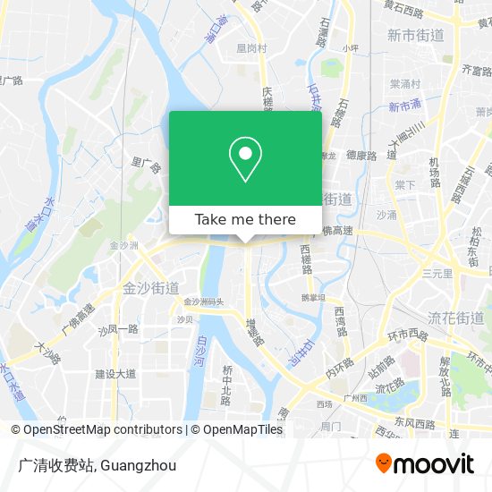 广清收费站 map