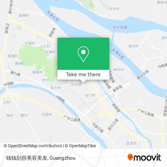钱钱刮痧美容美发 map