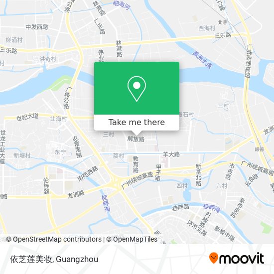 依芝莲美妆 map