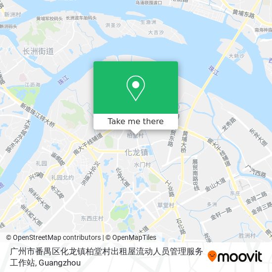 广州市番禺区化龙镇柏堂村出租屋流动人员管理服务工作站 map