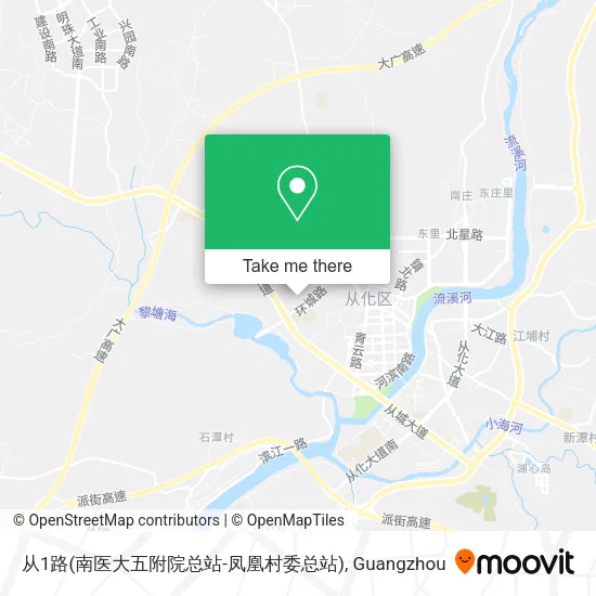 从1路(南医大五附院总站-凤凰村委总站) map