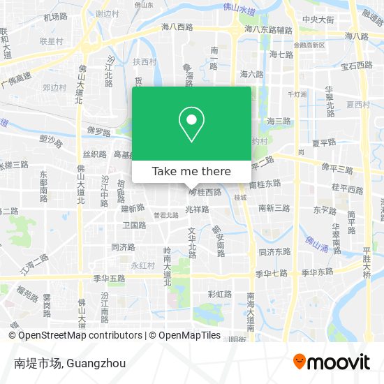 南堤市场 map