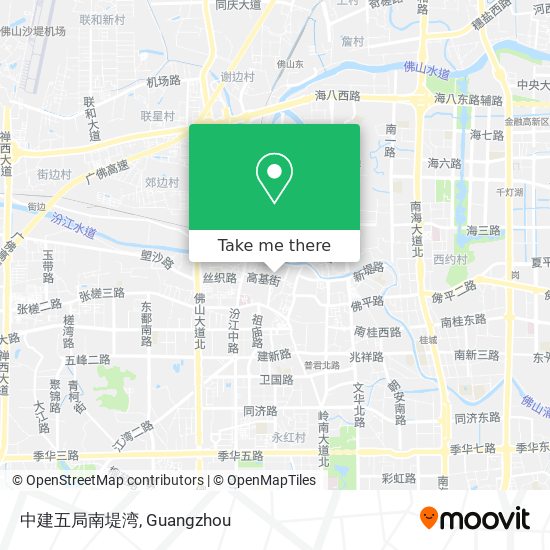 中建五局南堤湾 map