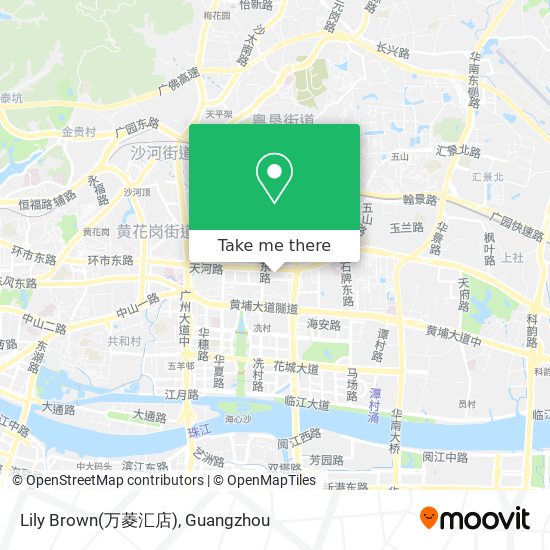 How to get to Lily Brown(万菱汇店) in 天河南by Metro or Bus?