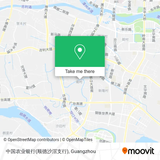 中国农业银行(顺德沙滘支行) map