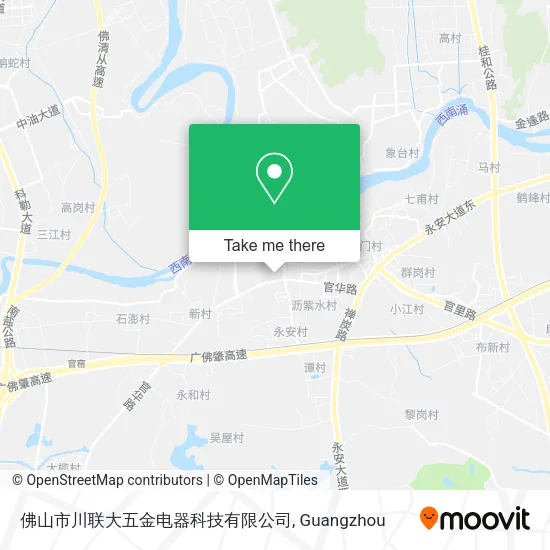 佛山市川联大五金电器科技有限公司 map