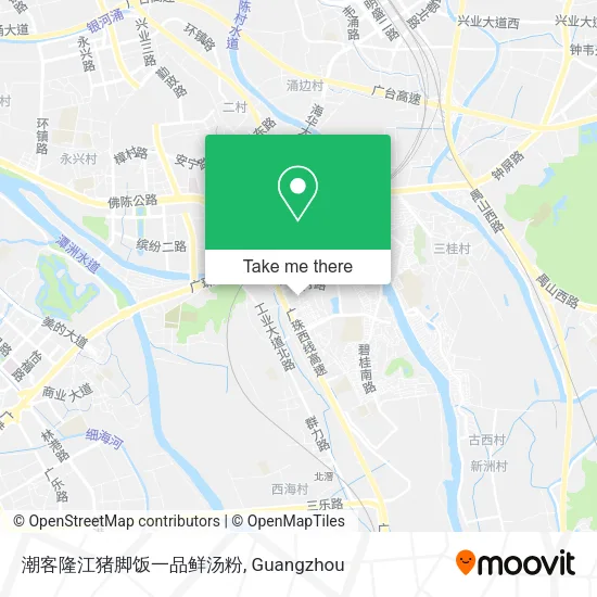 潮客隆江猪脚饭一品鲜汤粉 map