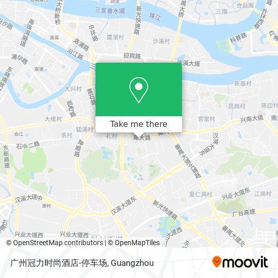 广州冠力时尚酒店-停车场 map