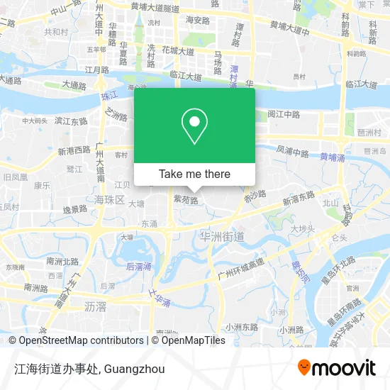 江海街道办事处 map