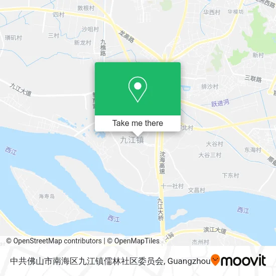 中共佛山市南海区九江镇儒林社区委员会 map
