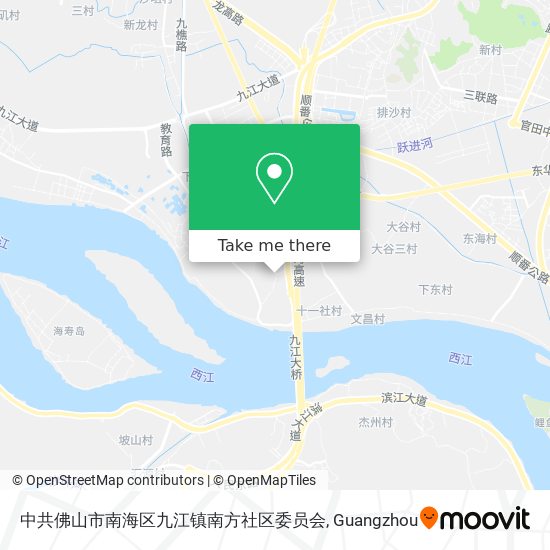 中共佛山市南海区九江镇南方社区委员会 map