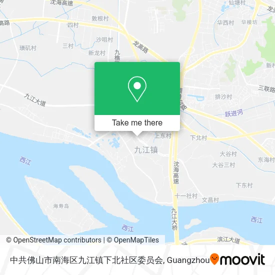 中共佛山市南海区九江镇下北社区委员会 map