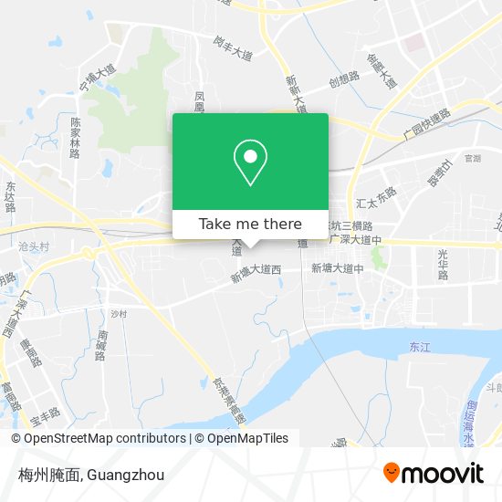 梅州腌面 map