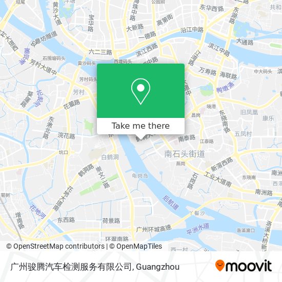 广州骏腾汽车检测服务有限公司 map