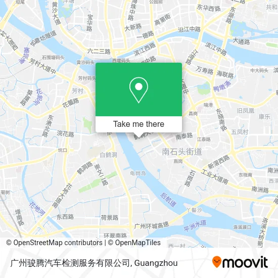 广州骏腾汽车检测服务有限公司 map