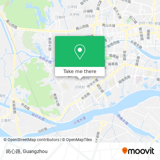 岗心路 map