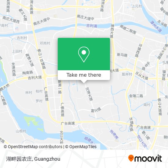 湖畔园农庄 map