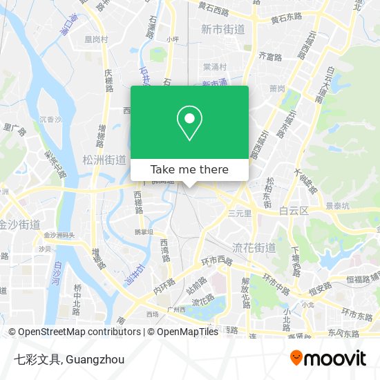 七彩文具 map