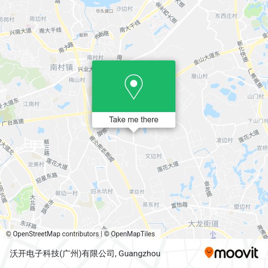 沃开电子科技(广州)有限公司 map