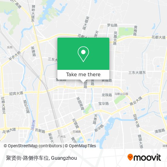 聚贤街-路侧停车位 map