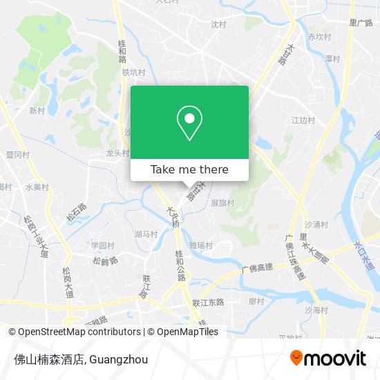 佛山楠森酒店 map