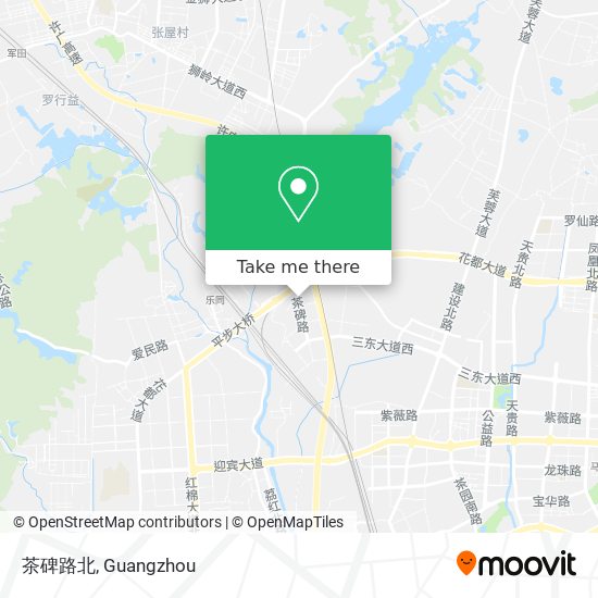 茶碑路北 map