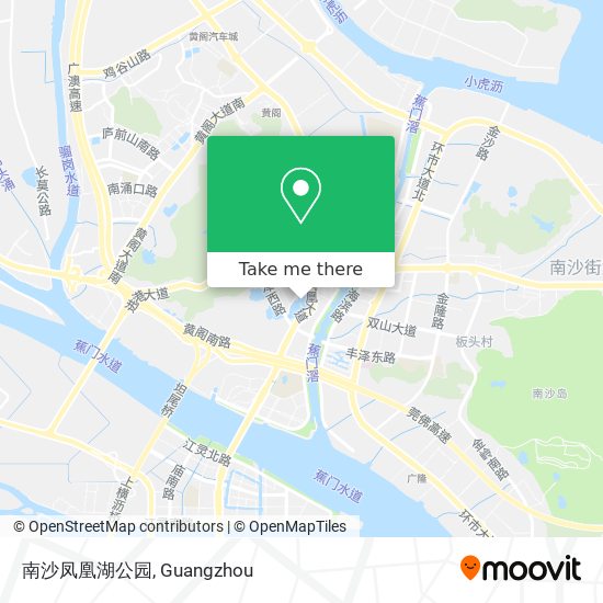 南沙凤凰湖公园 map