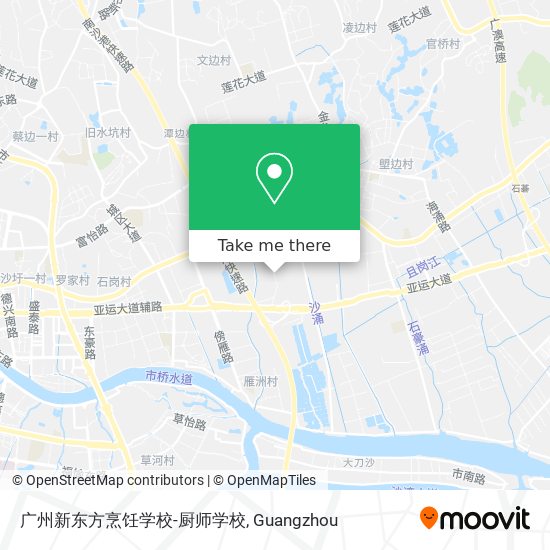广州新东方烹饪学校-厨师学校 map