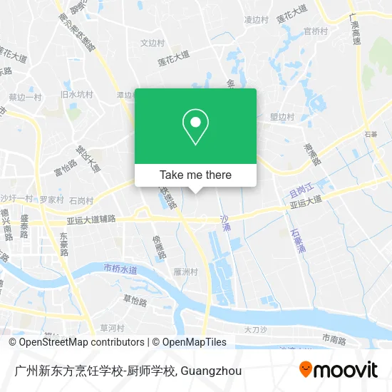 广州新东方烹饪学校-厨师学校 map