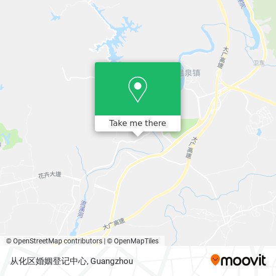 从化区婚姻登记中心 map
