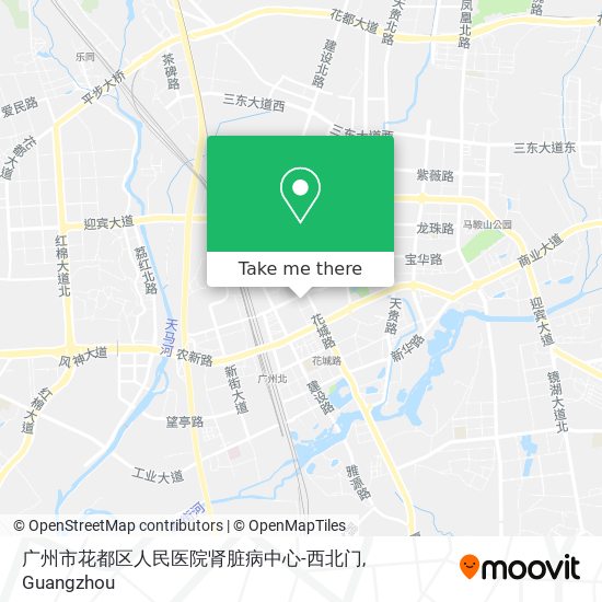 广州市花都区人民医院肾脏病中心-西北门 map