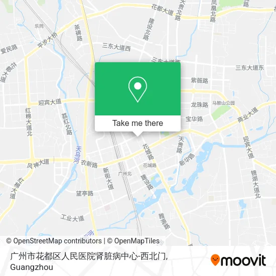 广州市花都区人民医院肾脏病中心-西北门 map