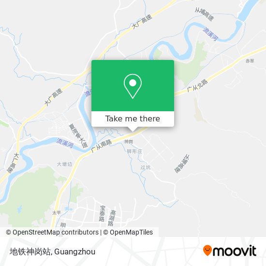 地铁神岗站 map