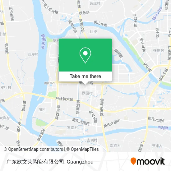 广东欧文莱陶瓷有限公司 map
