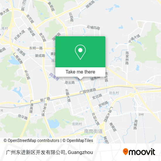 广州东进新区开发有限公司 map