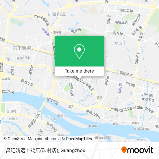 昌记清远土鸡店(珠村店) map