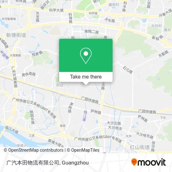 广汽本田物流有限公司 map