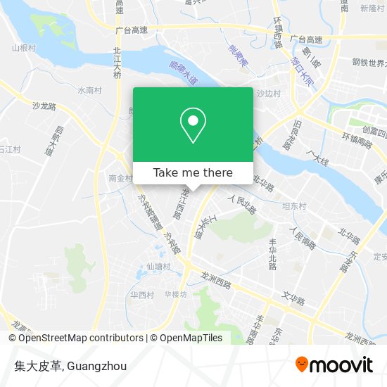 集大皮革 map