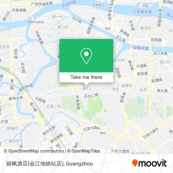 丽枫酒店(会江地铁站店) map